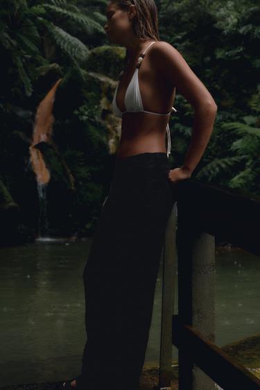 FLOWING STRAIGHT-LEG TROUSERS - Black by Zara - Image 1