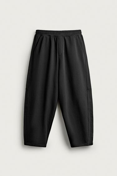 BASIC BALLOON FIT JOGGERS - Black by Zara