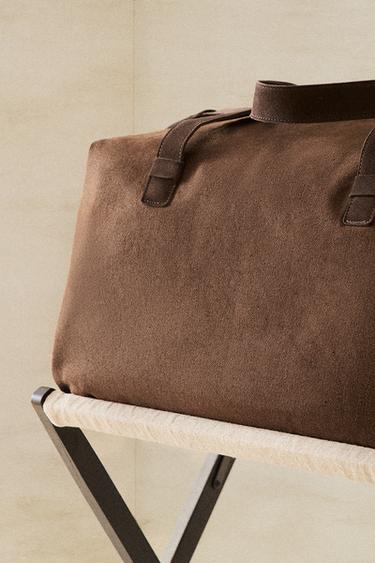 CANVAS TRAVEL BAG - Brown by Zara