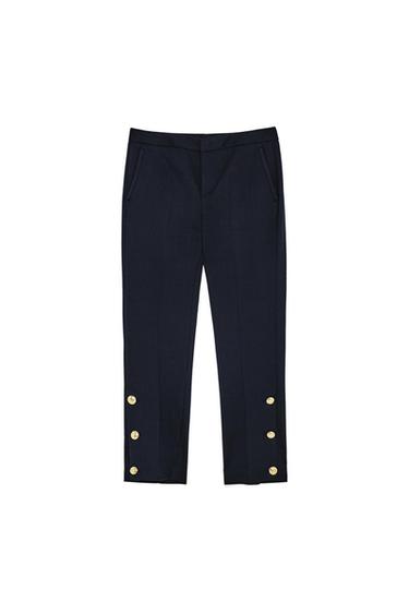 GOLD BUTTON TROUSERS