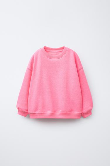 SUDADERA BÁSICA LISA - Fucsia de Zara