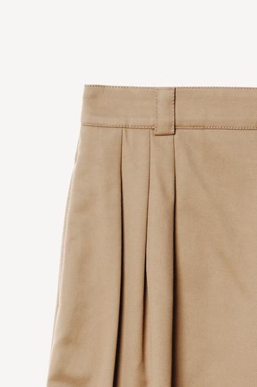 LONG BERMUDA SHORTS WITH DARTS WILLY CHAVARRIA X ZARA - camel by Zara - Image 5