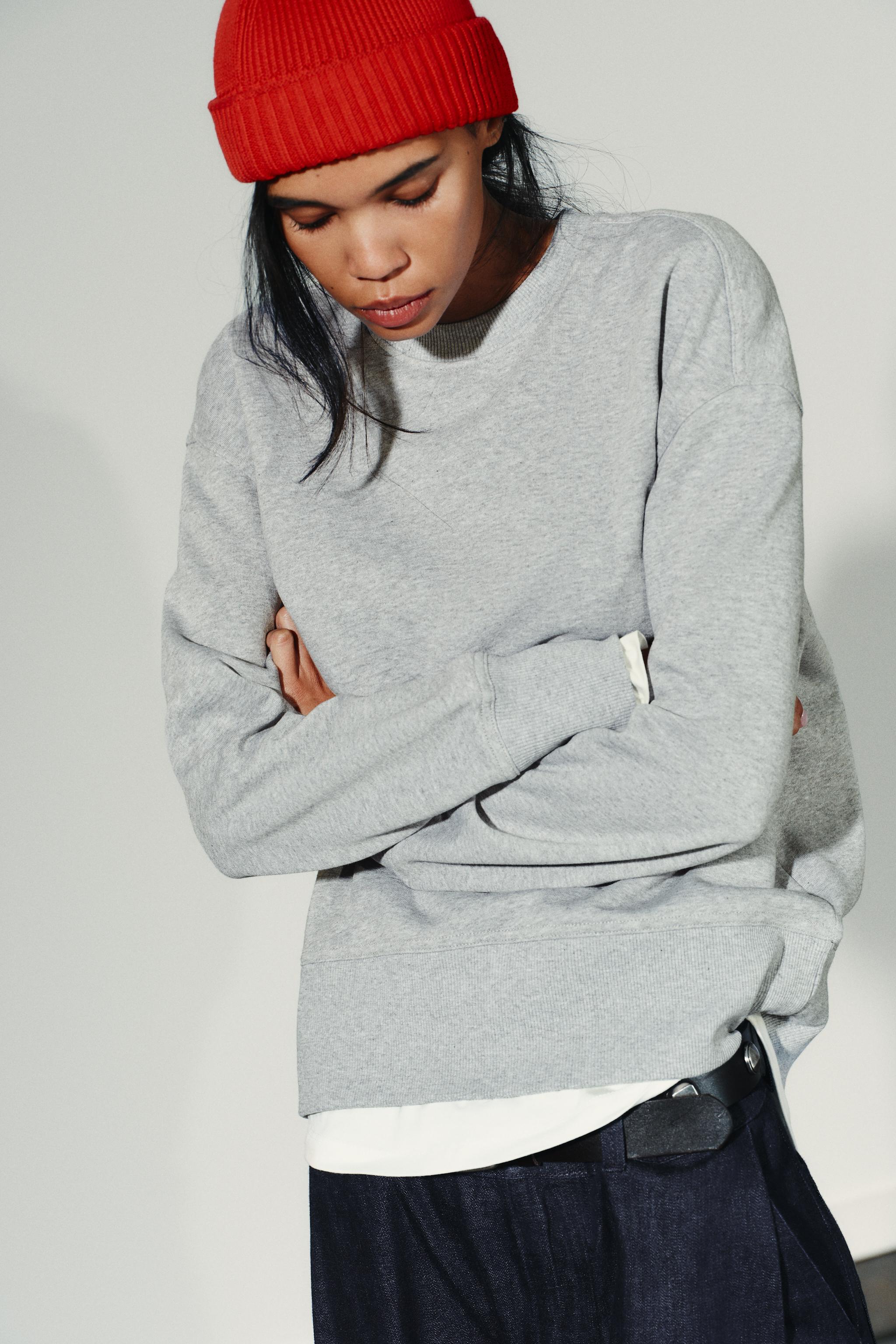 saruwa2様 Shop Zara CHAMPION® X ZARA LONG SLEEVE PATCH T-SHIRT at