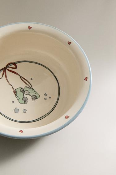 CHILDREN'S CERAMIC BOWL WITH SKATER DOG - Multicoloured by Zara - Image 2