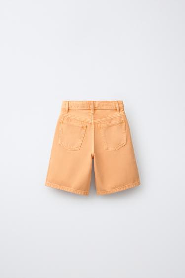 BERMUDA LONGUE EN DENIM - Orange de Zara - Image 1
