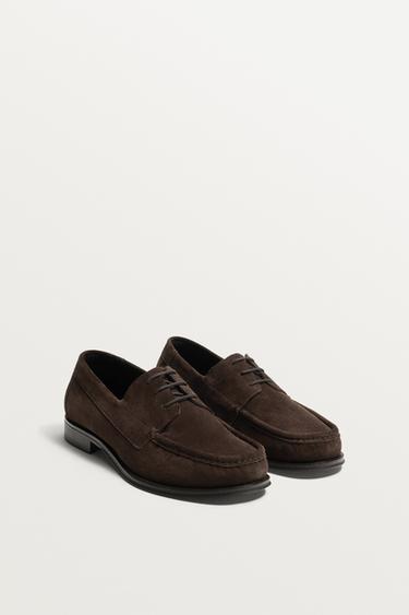 ZAPATO NÁUTICO PIEL - Marrón de Zara