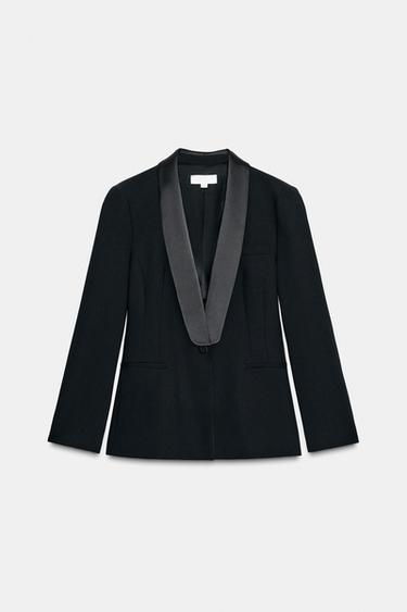 TAILORED TUXEDO BLAZER - Black by Zara