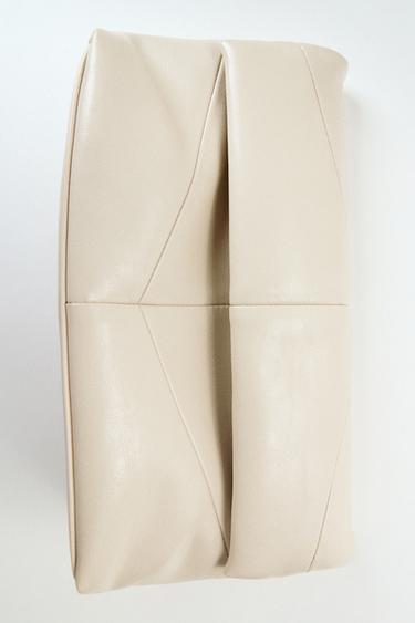 QUILTED ENVELOPE HANDBAG - Ecru by Zara