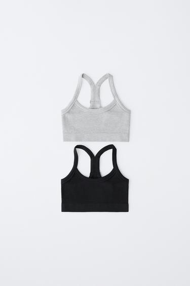 8-14 YEARS/ TWO-PACK OF SEAMLESS TOPS - Black by Zara