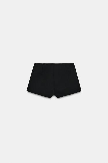 MINI HIGH-WAIST SHORTS - Black by Zara - Image 5