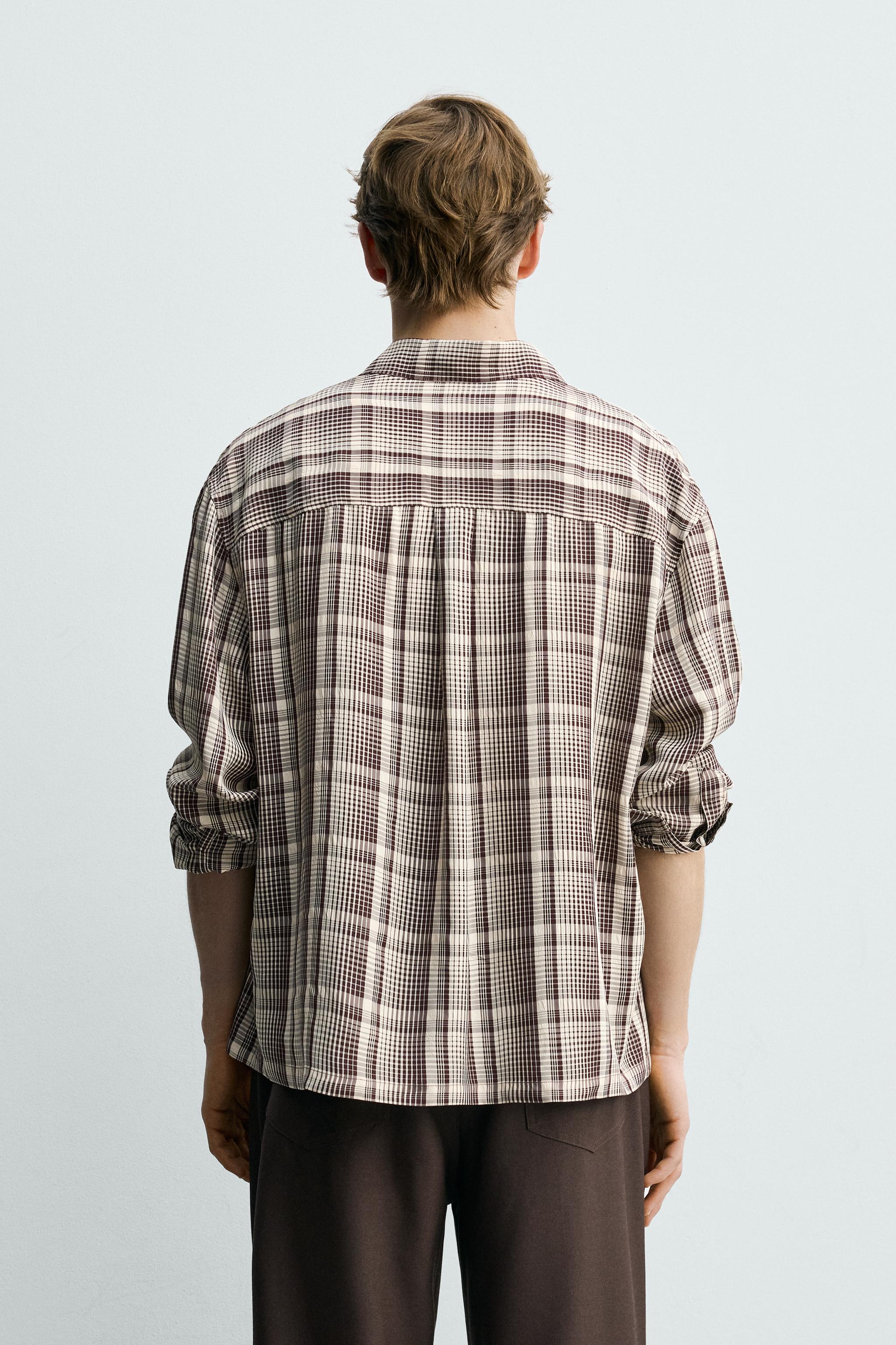 CHEMISE FLUIDE À CARREAUX