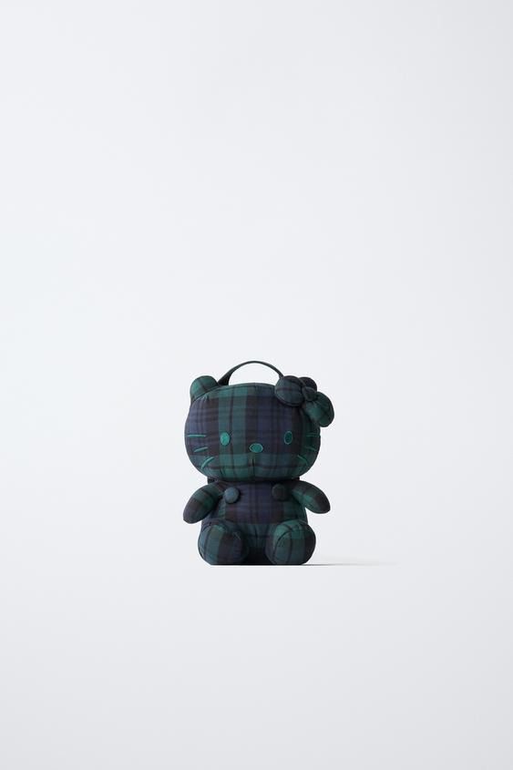 Zara HELLO KITTY© 三麗鷗格紋背包 - 藍色 - 圖片 0