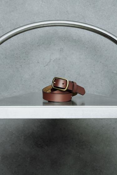 CEINTURE 100% CUIR - Marron de Zara - Image 4