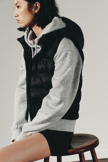 COMBINED PADDED GILET - Black by Zara - Image 1