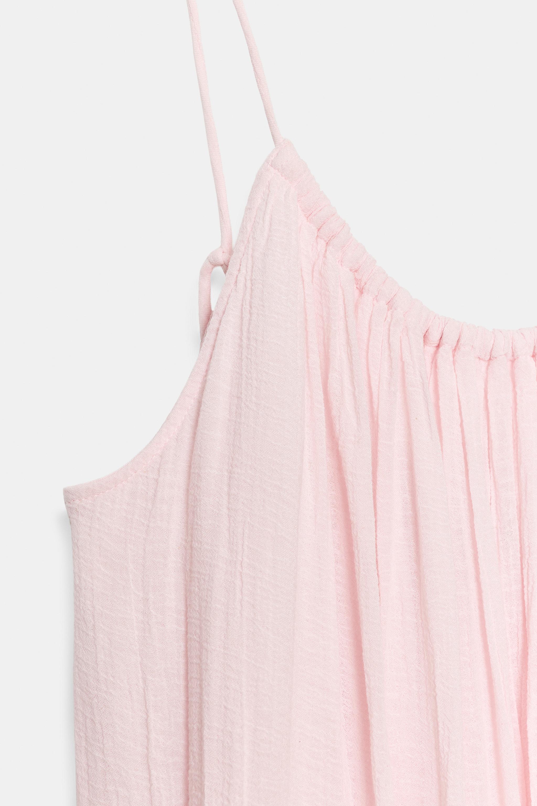 Женские платья Zara VOLUMINOUS GAUZE MIDI DRESS — фото 6