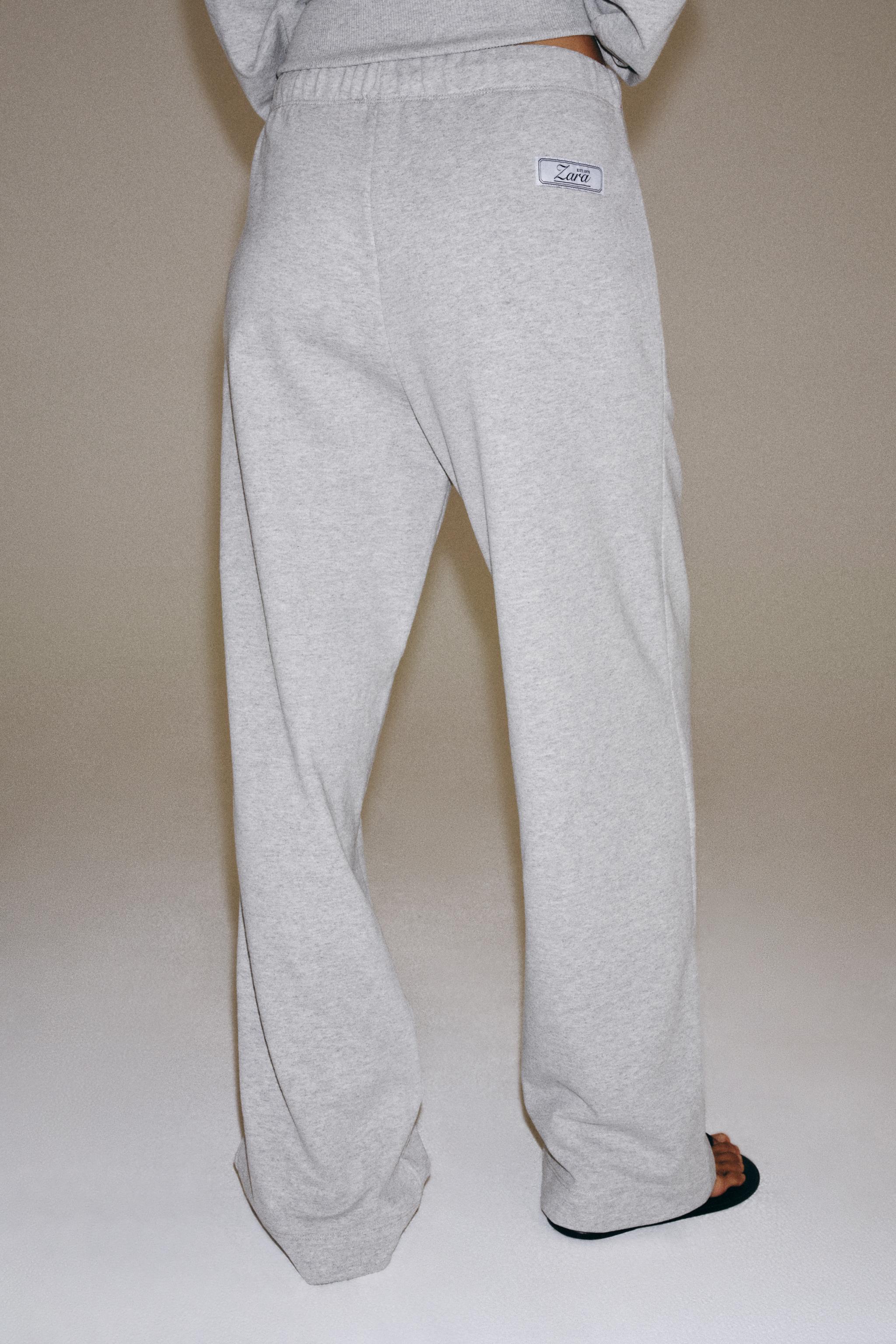 PANTALON LARGE EN MOLLETON