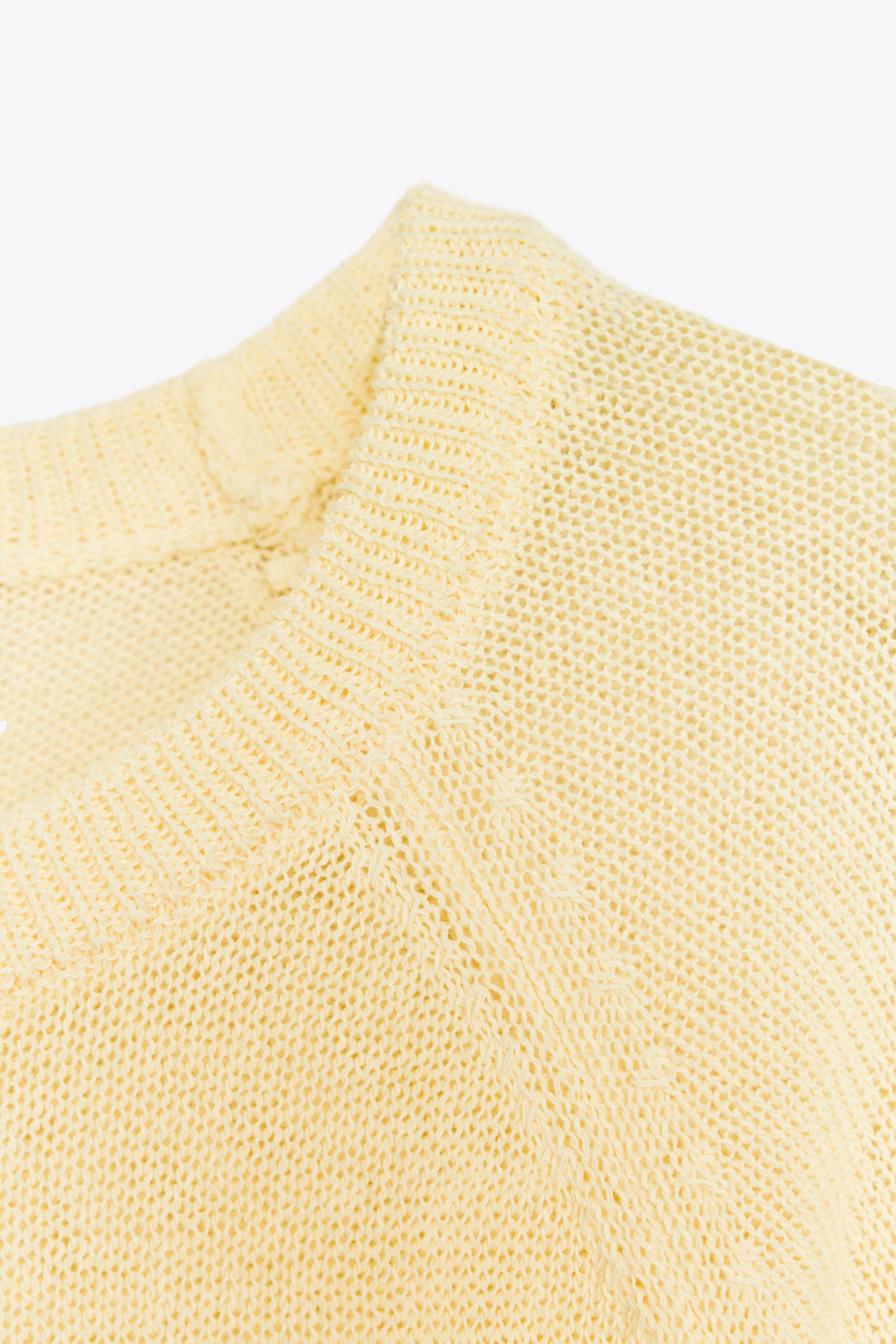 WIDE SLEEVE KNIT SWEATER - Brown | ZARA Mexico