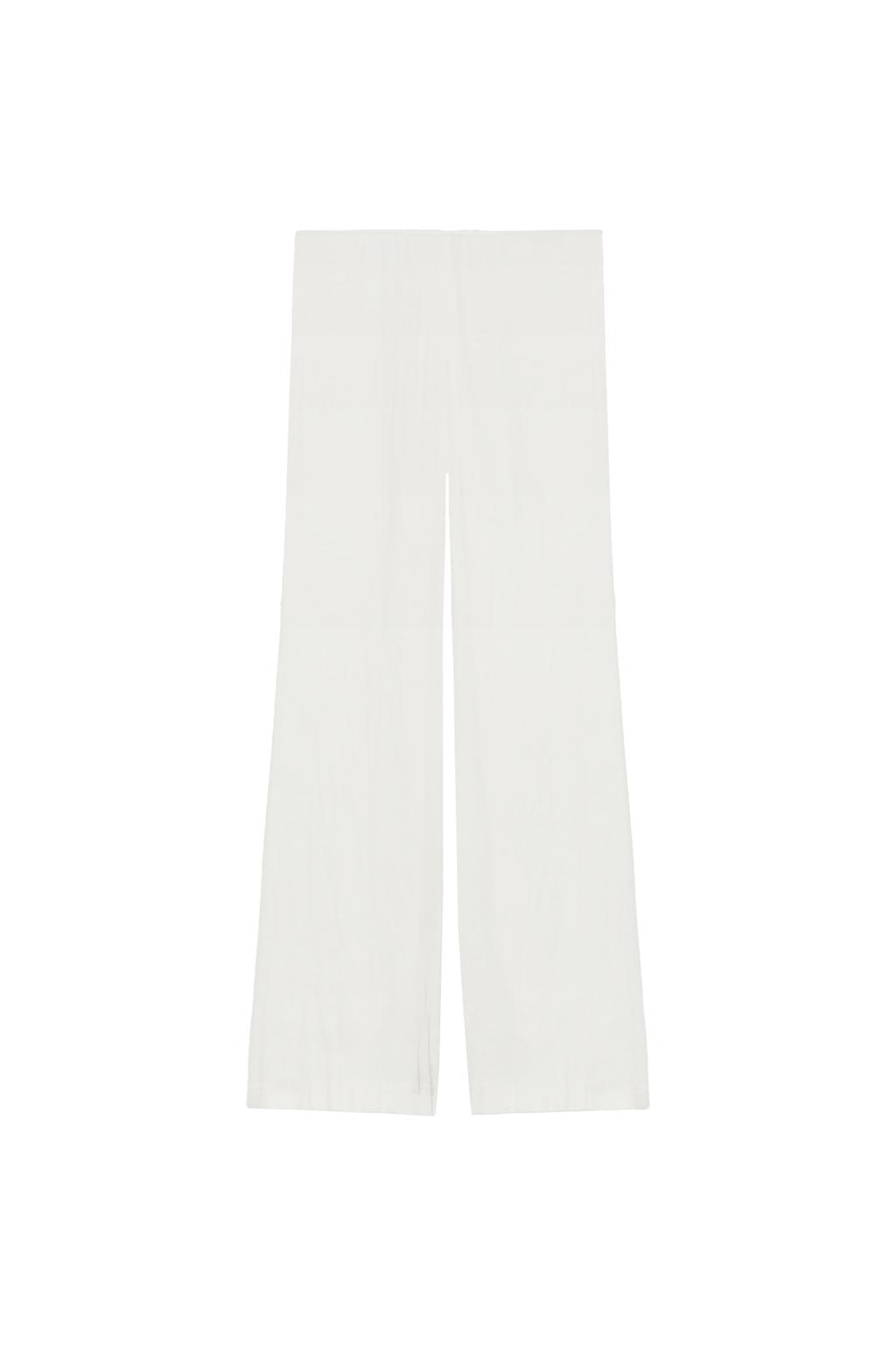 SATIN FLARE PANTS - image 3