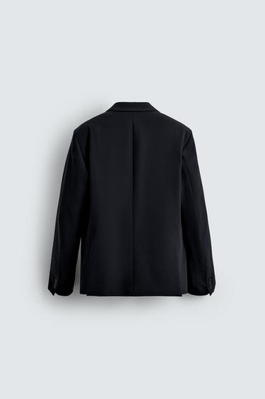 Zara COMFORT SUIT JACKET - Navy blue