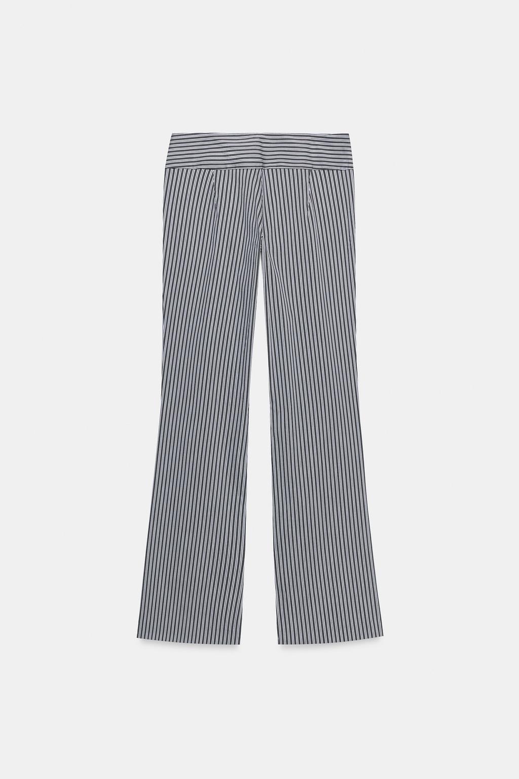 STRIPED FLARE PANTS - image 2