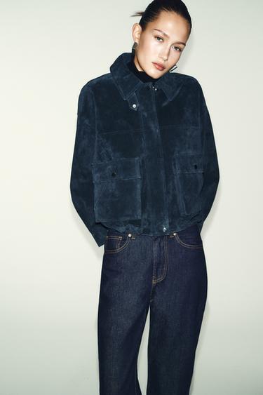 JEANS Z.03 STRAIGHT TIRO ALTO LONG LENGTH - Azul de Zara