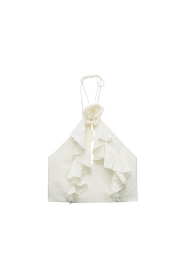 TOP ALGODÓN GASA FLOR RELIEVE