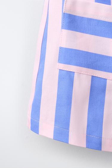 BERMUDA À RAYURES - Multicolore de Zara - Image 3