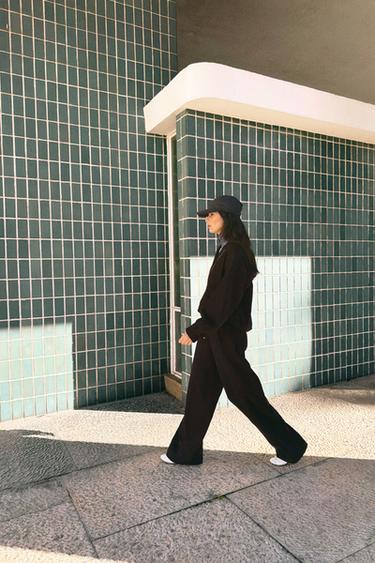 SWEAT À CAPUCHE - Marron foncé de Zara - Image 1