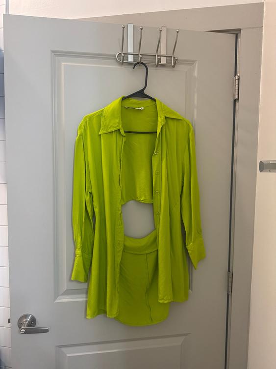 zara green satin shirt dress EFFECT | SECOND HAND SHOOT 21-01-2026