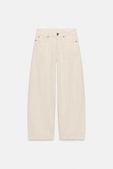 JEAN ZW COLLECTION LOOSE BARREL TAILLE NORMALE - Écru de Zara - Image 6