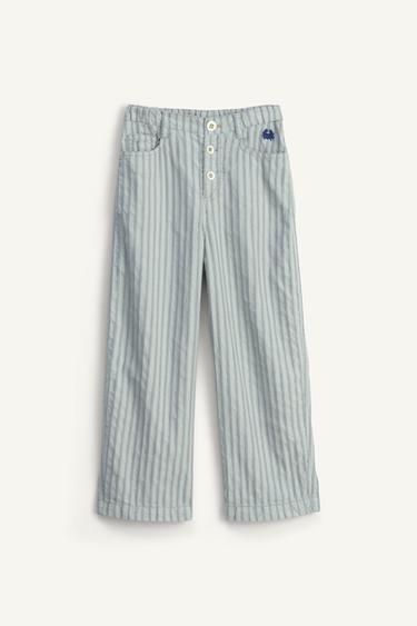 PANTALON À RAYURES EN LIN ÉDITION LIMITÉE - rayures de Zara - Image 5