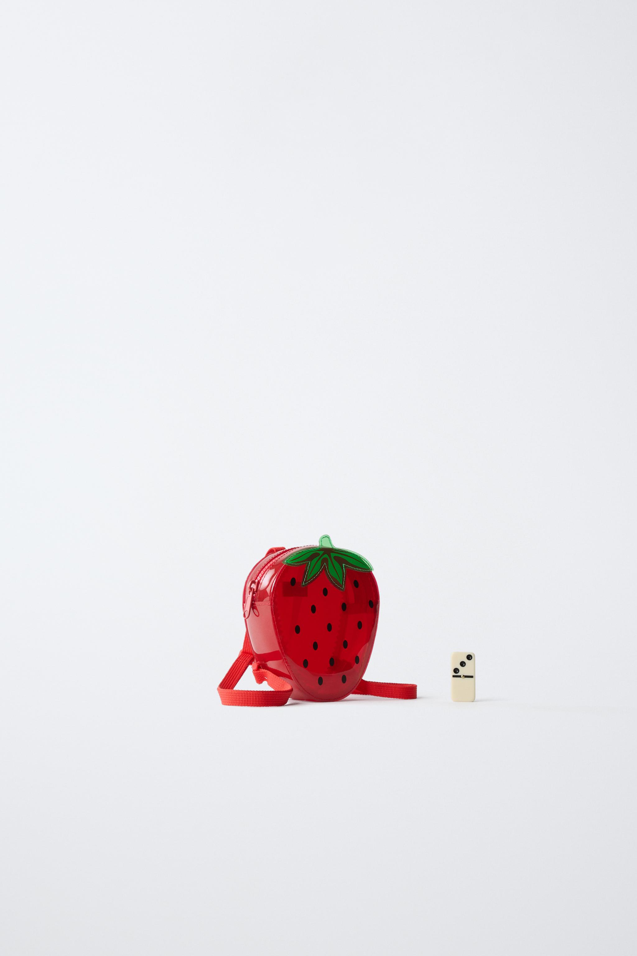 STRAWBERRY VINYL BACKPACK - Red | ZARA United States