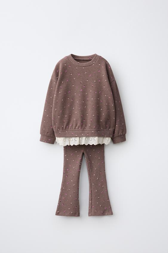 ნაკრები სვიტერი და ლეგინსები FLARE - Zara-ს Clay - სურათი 0