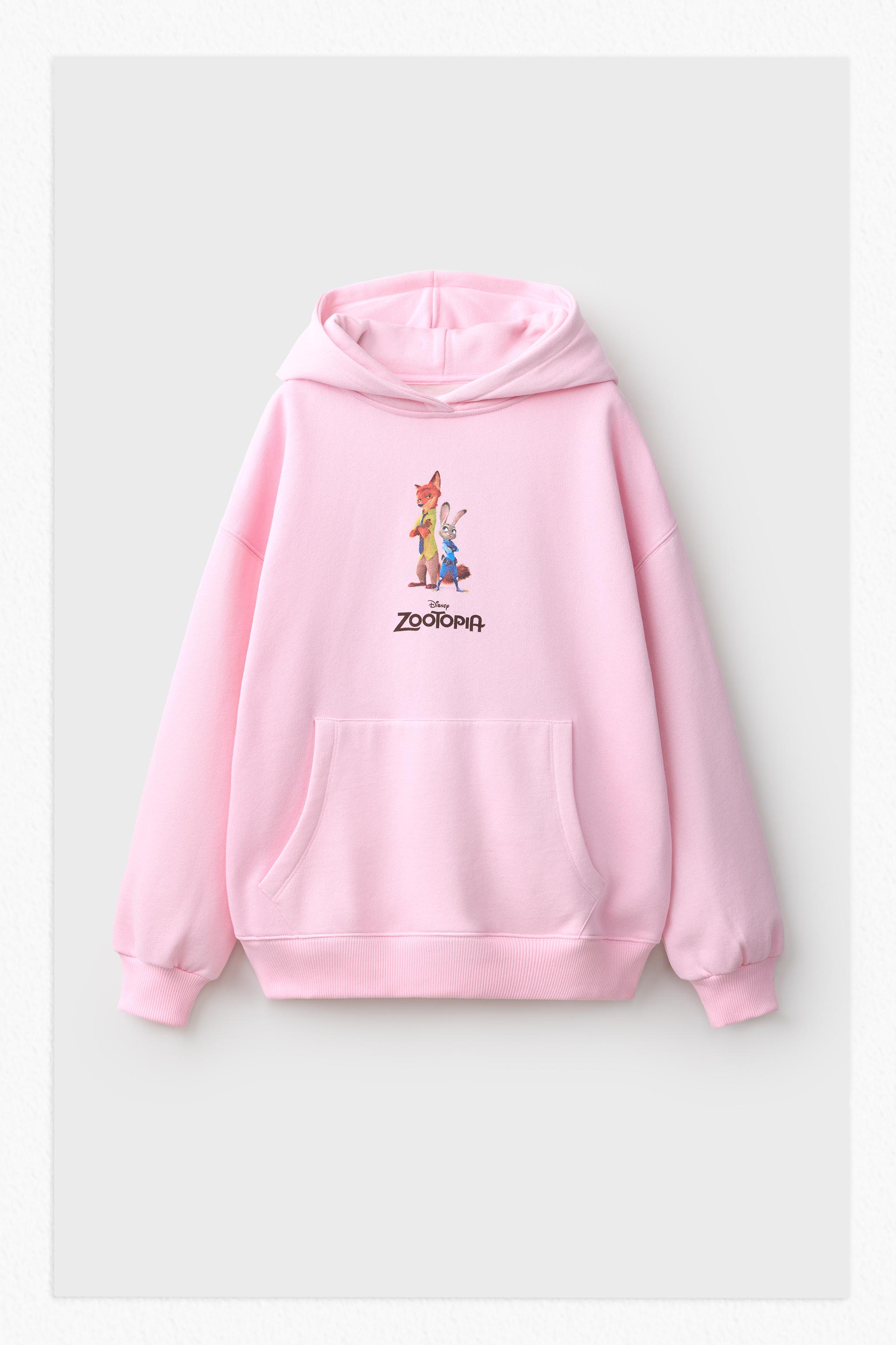 ZOOTOPIA © DISNEY PRINT HOODIE — Pink