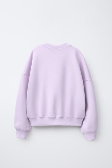 SWEATSHIRT MIT CUT-OUT - Flieder von Zara