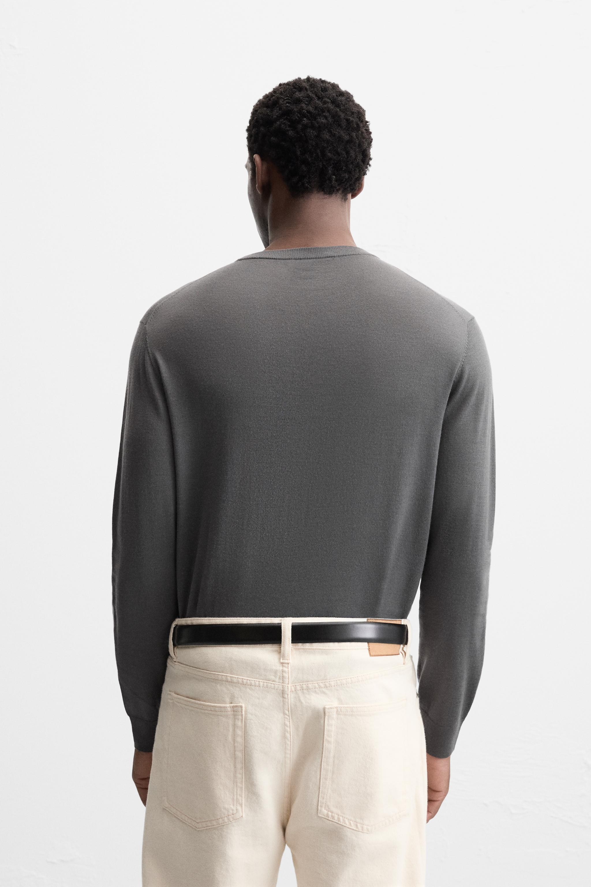 MERCERIZED WOOL SWEATER