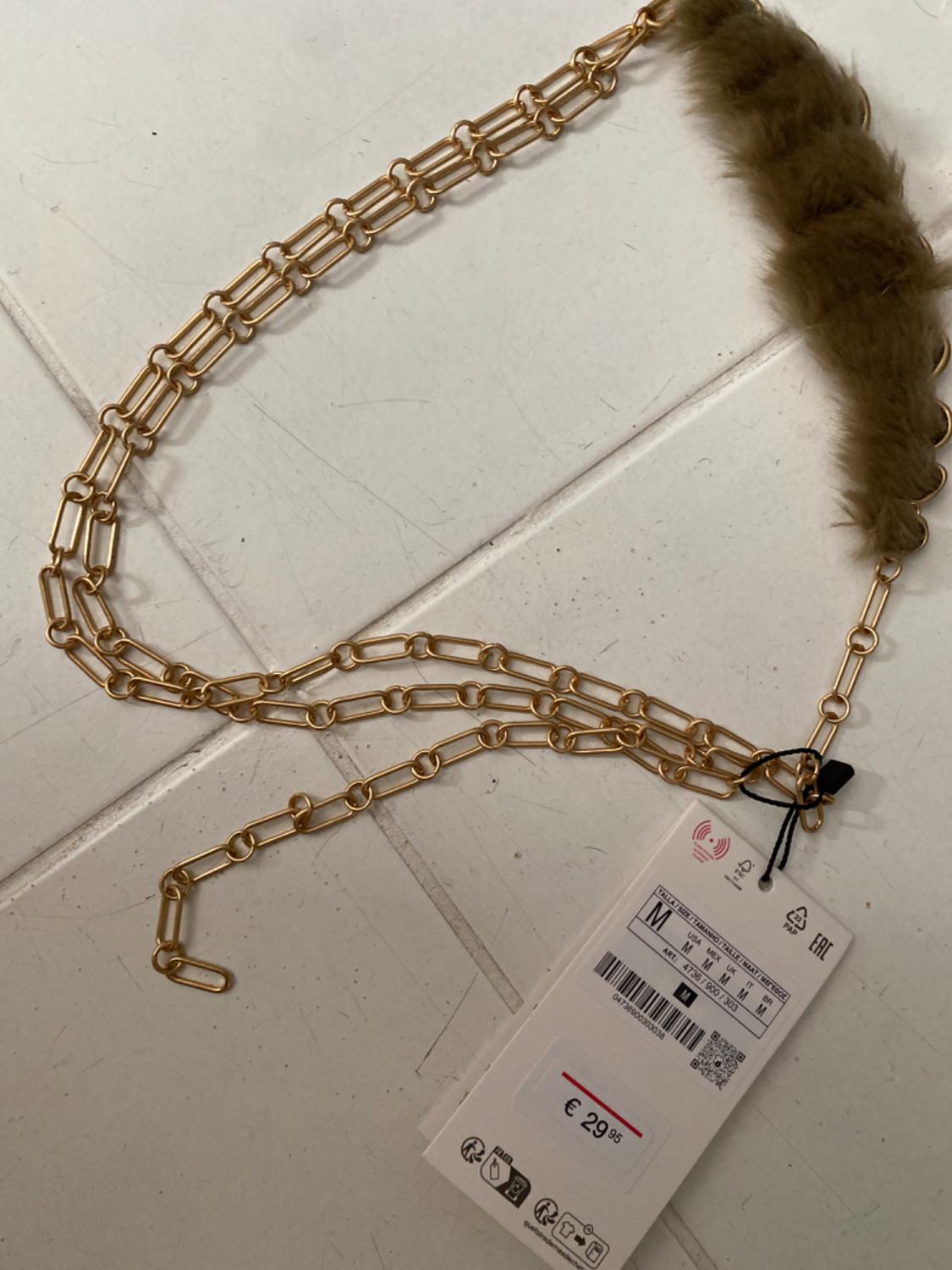 LIMITED EDITION FAUX FUR CHAIN BELT - Image 3