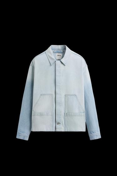 DENIM JACKET WITH POCKETS - Light blue by Zara - Image 0