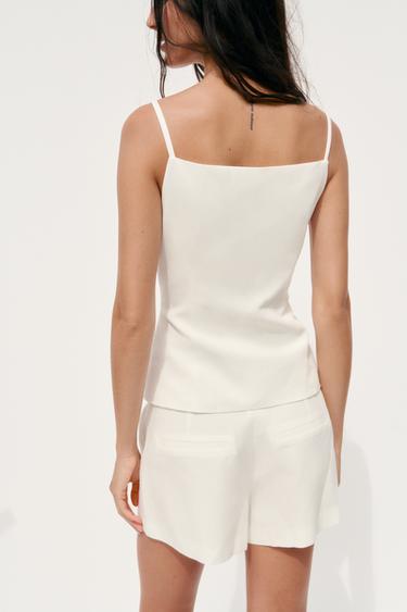 SHORT MINI - Écru de Zara - Image 3