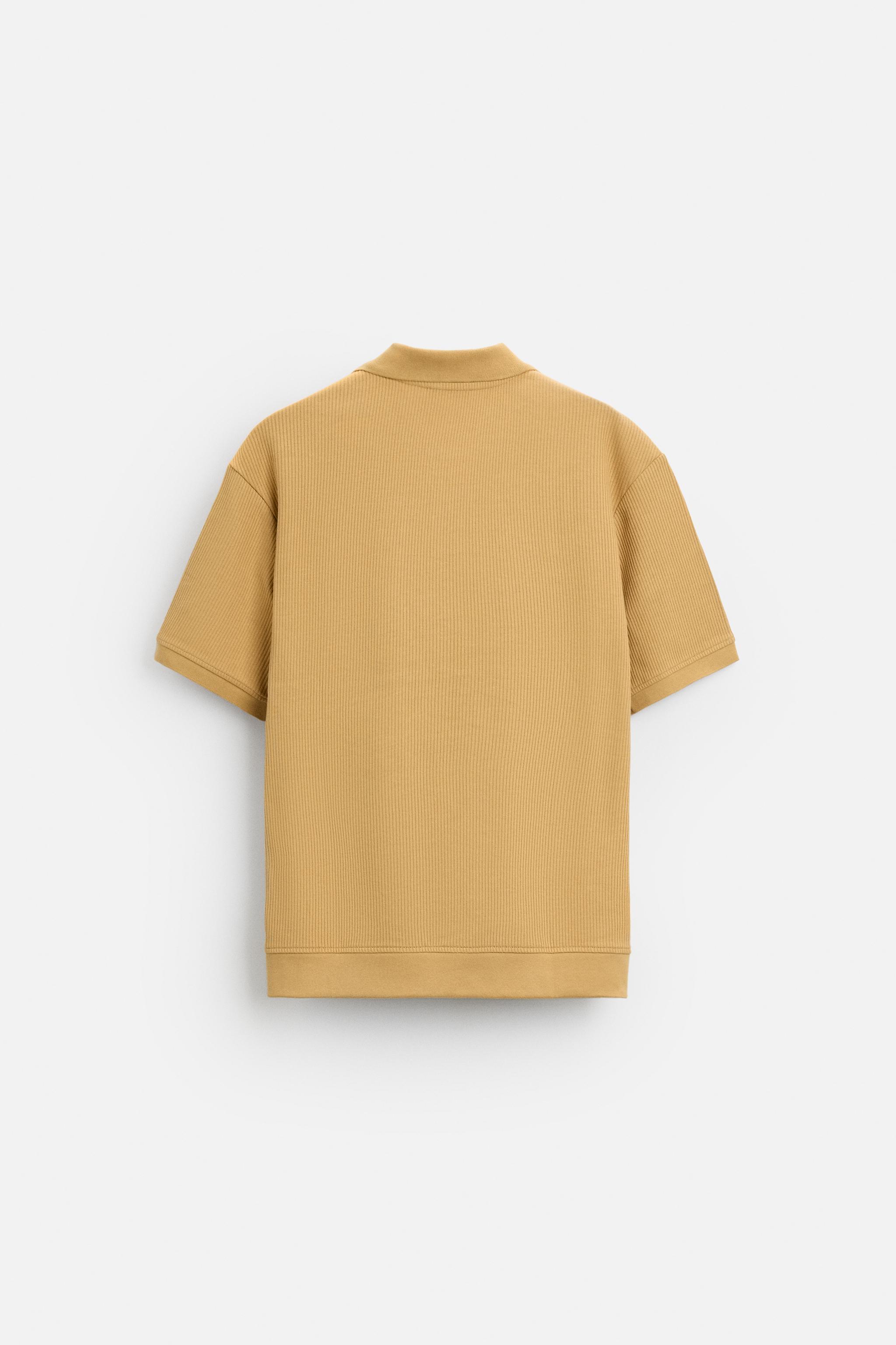 POLO SHIRT - Oyster-white | ZARA United States POLO SHIRT - Oyster-white | ZARA United States