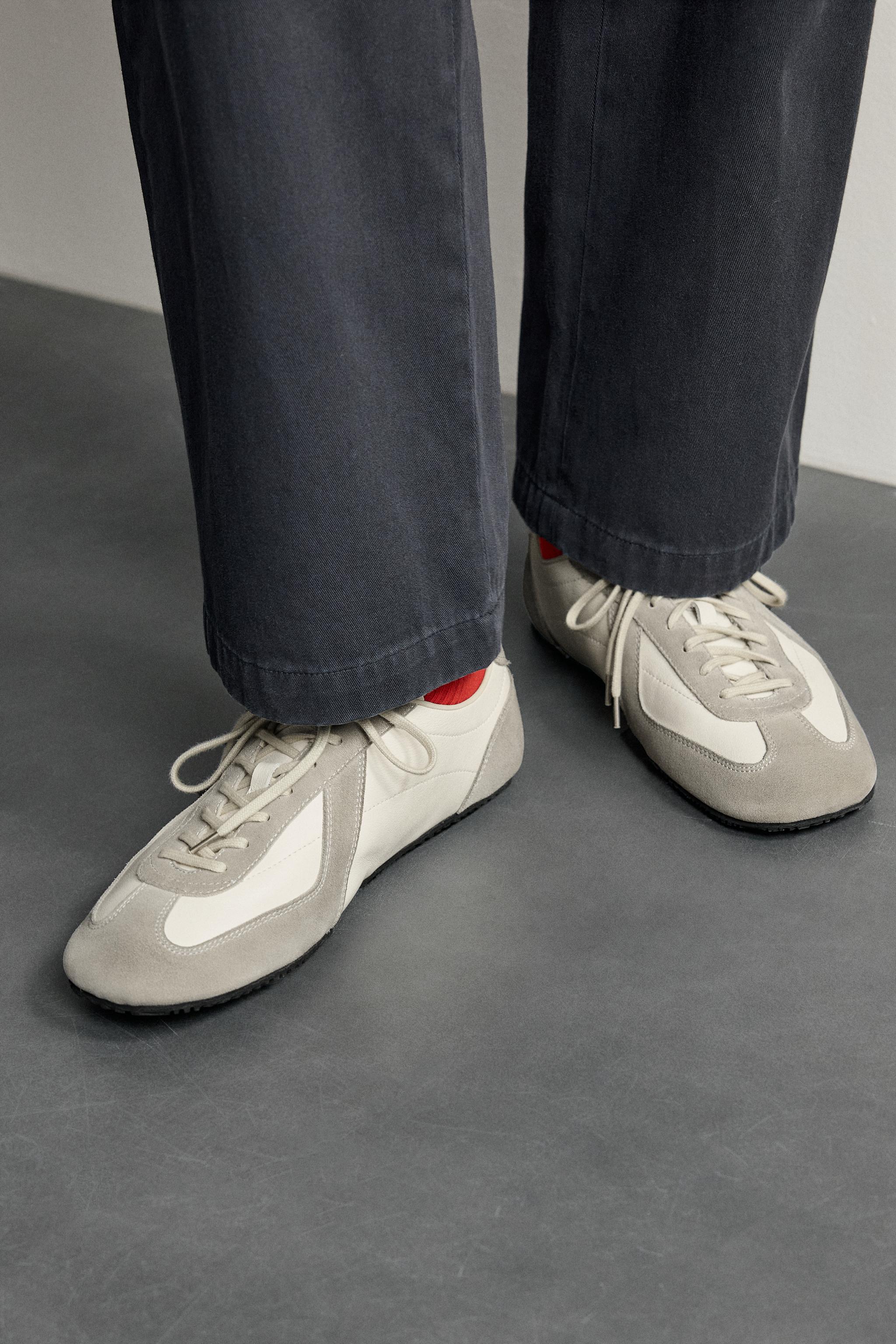 AARON LEVINE X ZARA LEATHER SNEAKERS