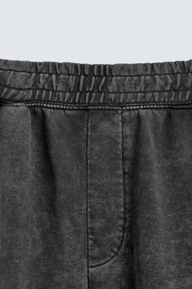 PANTALON DE JOGGING BALLON FIT DÉLAVÉ - Anthracite foncé de Zara - Image 8