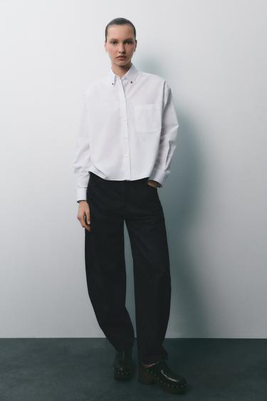 ZW COLLECTION POPLIN SHIRT - White by Zara