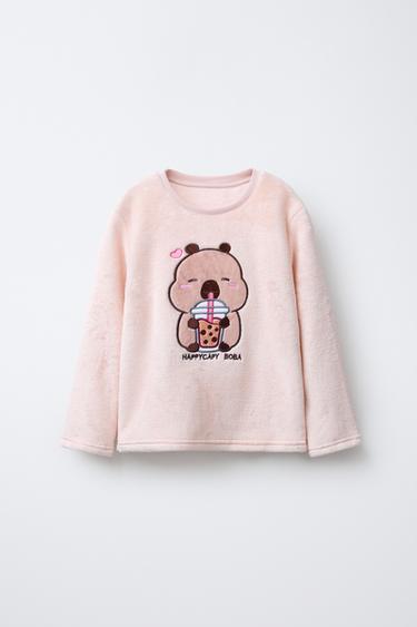 AGES 6-14 / CAPYBARA CAPYFUN © FLEECE PYJAMAS - Pink by Zara - Image 1
