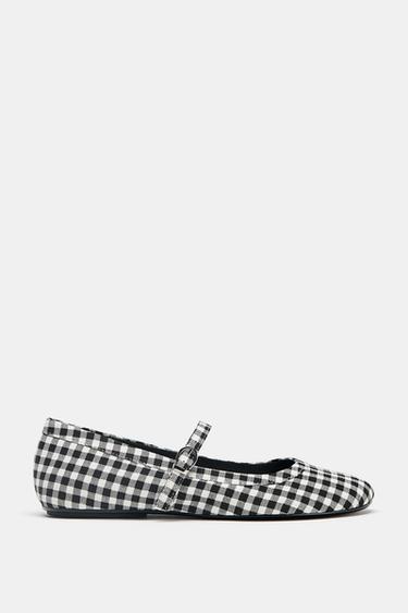 CHECK MARY JANES - Multicoloured by Zara