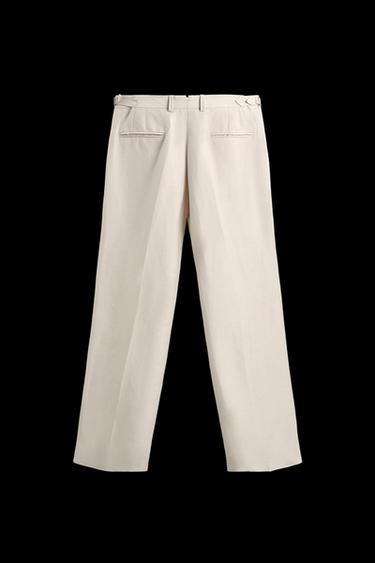 Zara SUIT PANTS BOBBY GILLESPIE X ZARA - Ecru