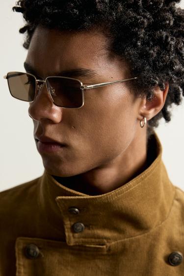 CROPPED CORDUROY DOUBLE-BREASTED JACKET — Mustard 2