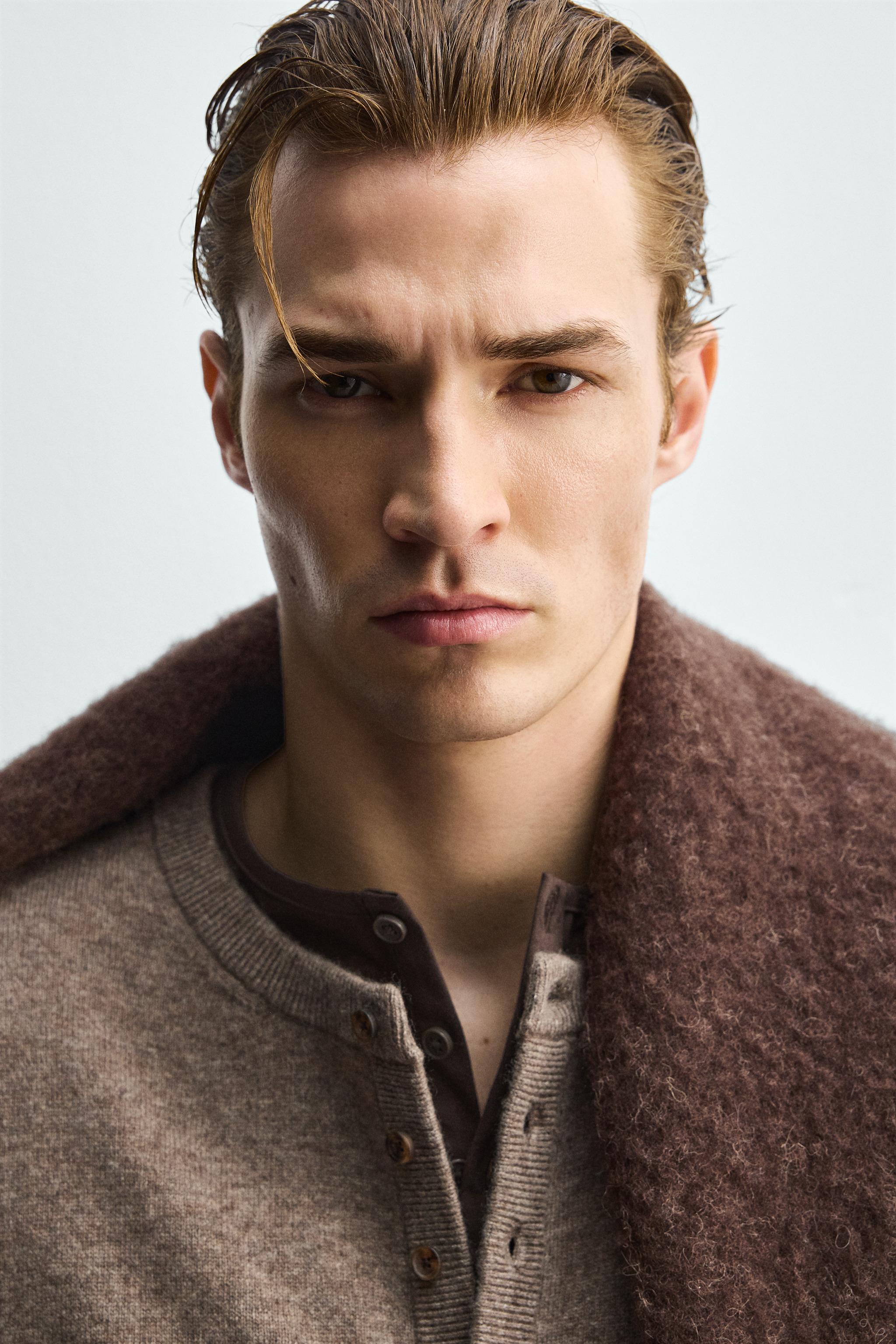 WOOL BLEND HENLEY JUMPER