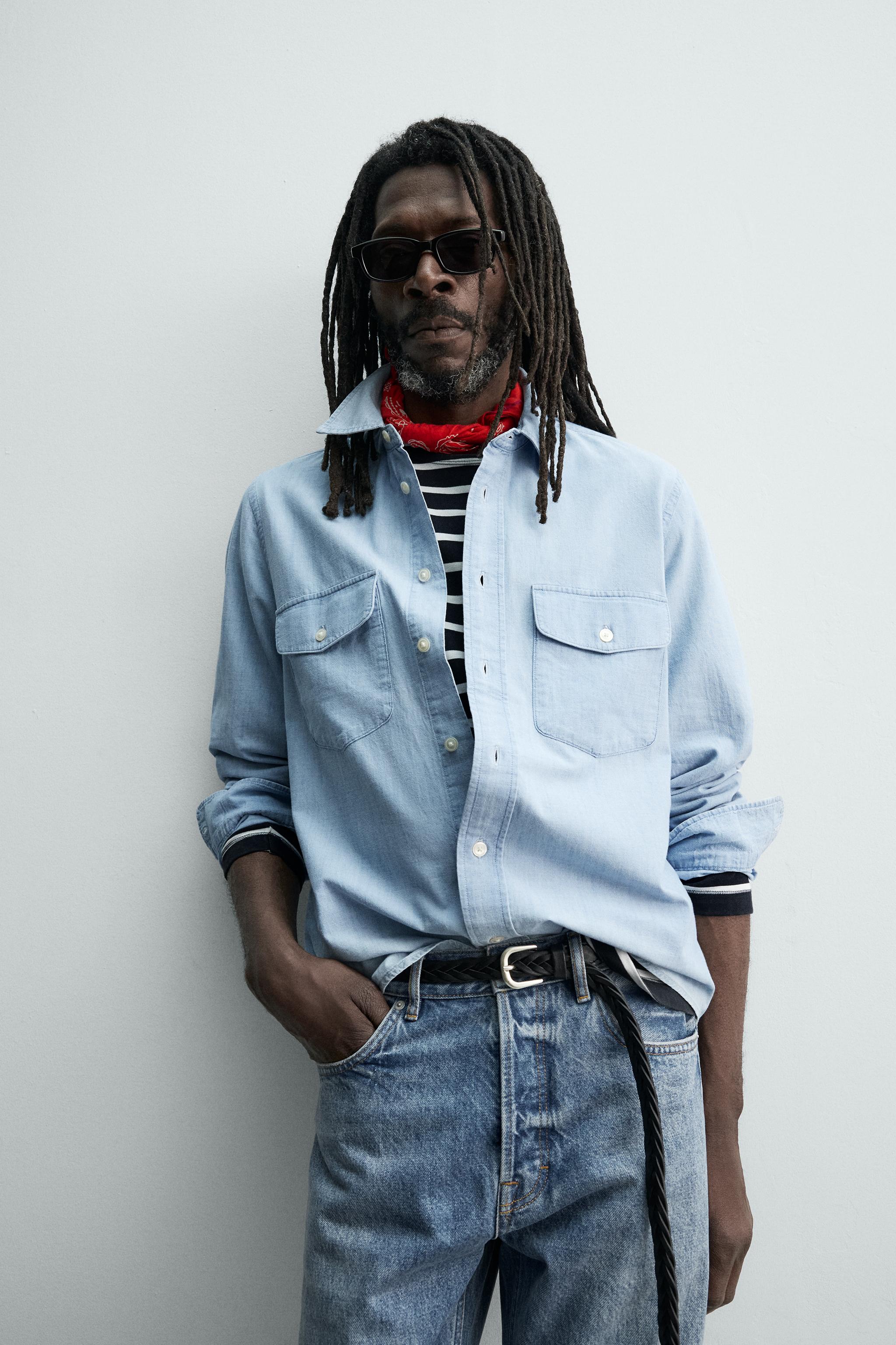 LIGHT DENIM SHIRT AARON LEVINE X ZARA - Mid-blue | ZARA South Africa