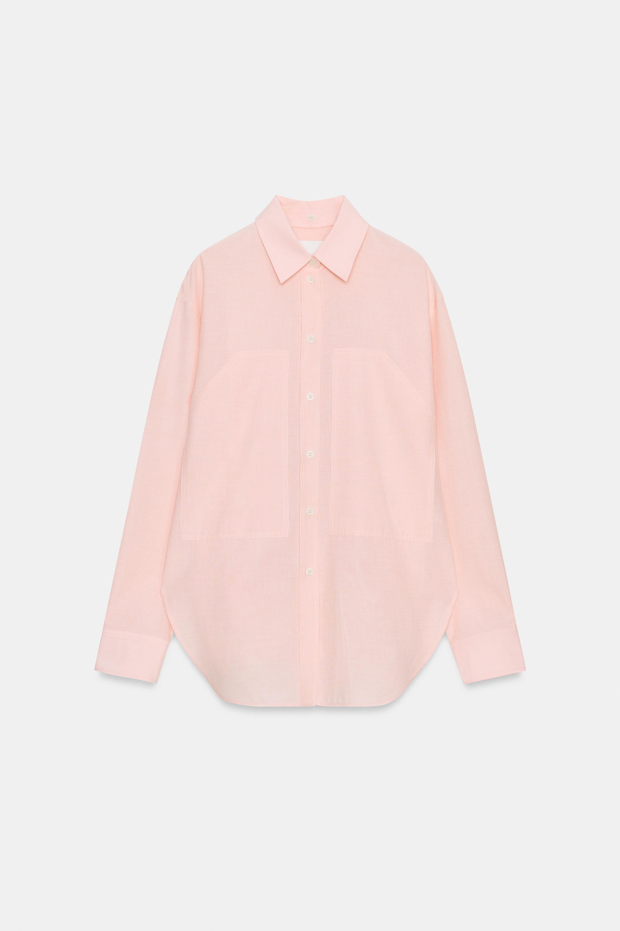 ZW COLLECTION STRIPED SHIRT WITH DETACHABLE COLLAR